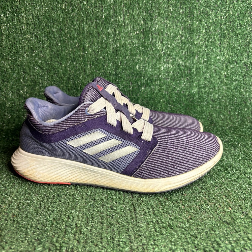 Adidas Edge Lux‎ 3 Bounce Three Stipes Running Athletic Sneaker Purple Womens 8